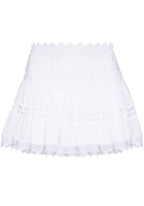 Gonna mini con ricami greta in bianco Charo Ruzi Ibiza - donna CHARO RUIZ IBIZA 1989 | 201400WHT